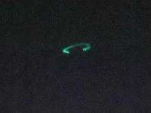 Над казанским Кремлем НЛО посветило зелеными огоньками