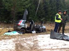 На автотрассе Елабуга - Ижевск в аварии погибли три человека