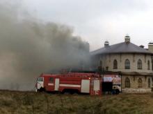 В Елабуге на Чертовом городище горит ресторан