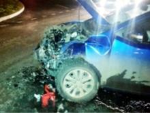 В столкновении автомобилей пострадала женщина на седьмом месяце беременности