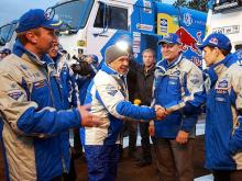 Рустам Минниханов провожает «КАМАЗы» в Южную Америку