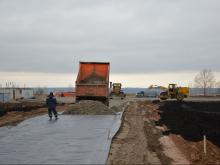 В 36-м комплексе строят вертолетную площадку для перевозки больных и врачей