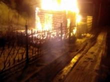 В садовом обществе «Заря» неизвестные сожгли дачный дом