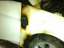 В поселке ЗЯБ обгорел новый «Хендай Солярис»