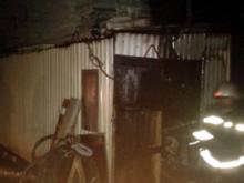 На Стройбазе сгорела сторожевая будка общества инвалидов войны в Афганистане  