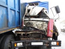 На трассе М-7 в Мензелинском районе столкнулись два 'КАМАЗа' из-за отказавших тормозов