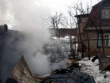 В садовом обществе 'Прибрежный' полностью сгорел дачный дом