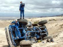 Как опрокинулся на гонке 'КАМАЗ' Эдуарда Николаева