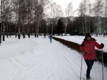 В Парке Победы работает лыжная трасса длиной в 1 километр