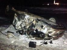 На трассе Казань - Оренбург столкнулись 2 иномарки. Пострадало трое человек