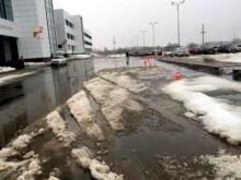 Парковку возле ИТ-парка почистили только перед приездом Владимира Путина?