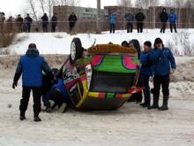 Как перевернулась Наталья Гольцова на гонке 'Кубок Салавата' (видео)