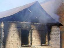 В садовом обществе 'Юбилейное' сгорел дачный дом