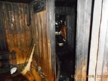 В поселке Суар сгорела частная баня