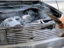 Ночью возле дома 62/17 полностью сгорел автомобиль «Москвич-2141». Это был не поджог