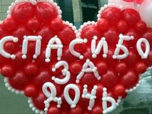 Евгений поздравил супругу с рождением первенца, надув для нее шарики