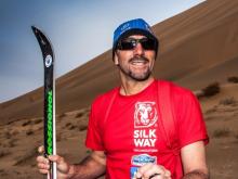 На лыжах по пустыне Гоби прокатился международный посол ралли «Шёлковый путь»