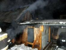 В деревне Новый Мусабай Тукаевского района загорелась частная баня