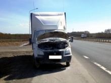 На автотрассе М-7 на ходу загорелась грузовая 'Газель'