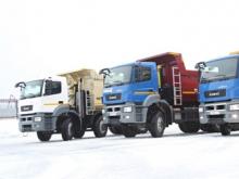 Новые самосвалы КАМАЗ сошли с конвейера