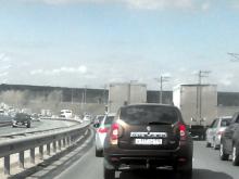 Движение автомобилей через плотину Нижнекамской ГЭС сегодня было затруднено