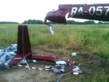 В Татарстане совершил жесткую посадку вертолет 'Robinson R44'