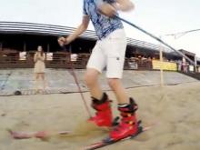 Челнинцы бегали по песку на лыжах и на 'лабутенах', выигрывая билеты на концерт Сергея Шнурова