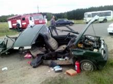 На окружном шоссе Елабуги в ДТП 'Оку' разорвало на части