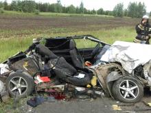 В Чистопольском районе в смертельном ДТП 'ВАЗ-21099' залетел под 'КАМАЗ'