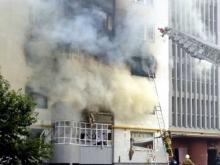 Как тушили пожар в доме 53/28 (фото)