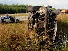 Московский водитель разогнался на трассе в Татарстане и улетел в кювет