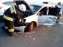 На автотрассе 'Набережные Челны - Заинск' столкнулись три автомобиля