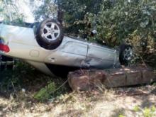 На улице Шлюзовая нетрезвый водитель иномарки опрокинулся на автомобиле в кювет