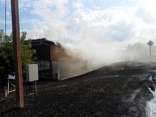 Рабочие случайно подожгли кафе «Барашки» на набережной Тукая 