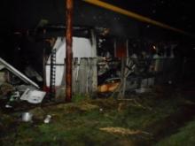 В Ильбухтино под завалами сгоревшего вагончика обнаружили труп пенсионера