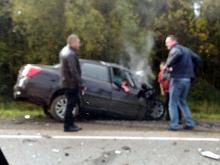 На трассе 'Елабуга - Пермь' в столкновении с грузовиком погиб водитель «Датсун Он-До»