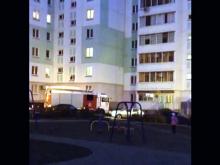 Пожарные не смогли сразу подъехать к дому 37/1 из-за припаркованных машин (видео)