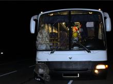 На автотрассе 'Елабуга - Пермь' автобус в темноте насмерть сбил женщину