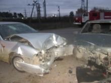 'Оку' с 23-летней девушкой за рулем протаранила не соблюдавшая дистанцию иномарка