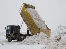 Горисполком определил места, где должен храниться вывезенный с улиц снег