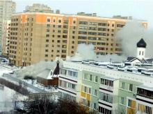 В Набережных Челнах на территории православного храма сгорел строительный вагончик