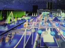 Площадь Азатлык украсят елка - лампа и большой лабиринт