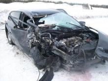 В Татарстане на автотрассе М-7 в столкновении с фурой погибла пассажирка 'Тойоты'