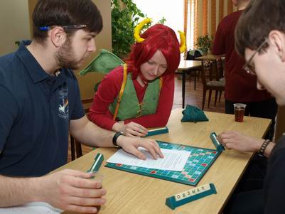 Турнир по игре &laquo;Скрэббл&raquo;. Победил Георгий Иванович Краев, самый старший участник турнира. 