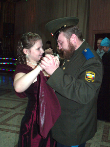 Специально на бал прибыли казаки.