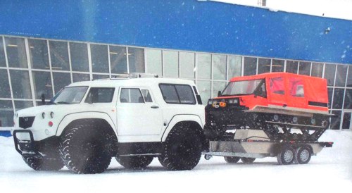  "Сводные братья" - колесные вездеходы-амфибии на шинах низкого давления "Викинг" и "Русак" тоже родом из Челнов