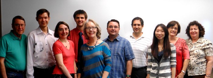 Кафедра  современных языков и литературы. Ильнур Хузин второй слева. 