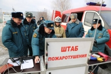 38 минут пожарным Набережных Челнов потребовалось на тушение условного пожара на Нижнекамской ГЭС