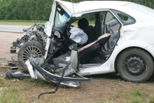 В аварии трех машин под Елабугой погибла женщина