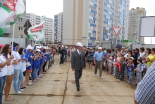 В первый камень строящейся школы заложили послание потомкам